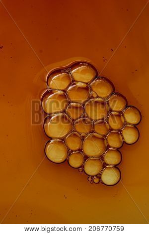 Colorful Water Bubles On Water As Background