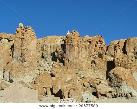 Köy Barrancos, Altiplano, Bolivya