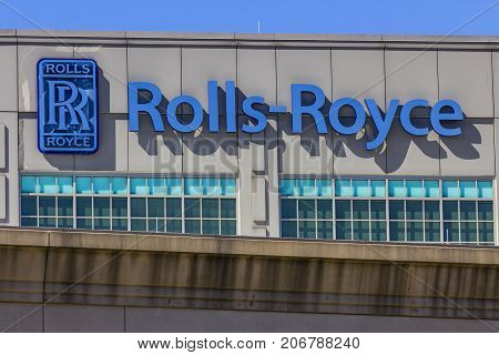 Indianapolis - Circa September 2017: Rolls-Royce Aerospace Jet Turbine Plant. More Rolls-Royce products are built in Indianapolis than anywhere else in the world IX