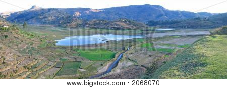 Landskab, Antsirabe, Madagaskar, Panoramique