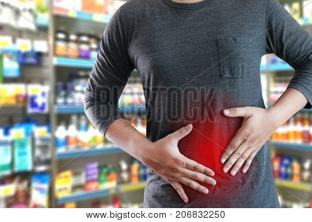 Man With Symptomatic Acid Reflux , Suffering From Acid Reflux