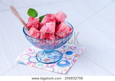 Watermelon Dessert In A Kremanka On Table