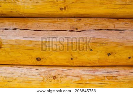 Close up wooden textured house construction in Transilvania Romania