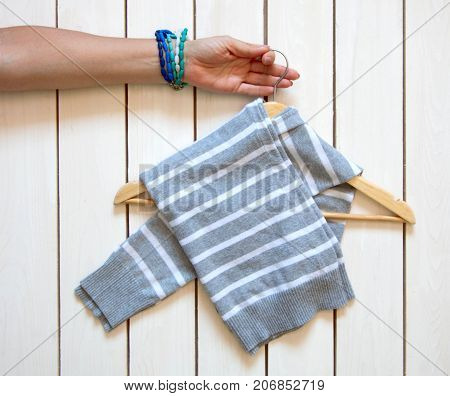 Folding The T-shirt. Keeping Things In The Japanese System. Master Class. Clothes Storage.