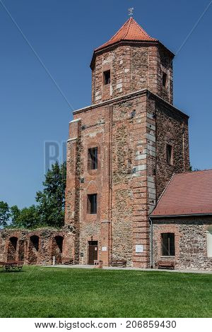 Castle in Toszek - brick building from the beginning of the 15th century. The present headquarters of the Toszeckich cultural institutions.