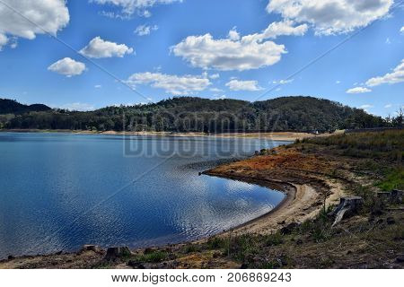Scenic Landscape On The Lake Baroon In Australia