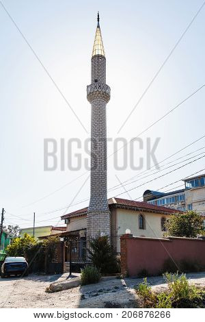 Yuhara-jami Mosque In Alushta City In Morning