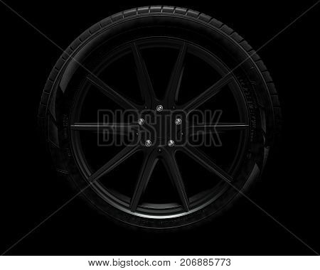 Tire Dark Background
