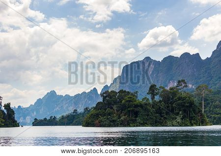 Small Island In The Middle Of The Lake