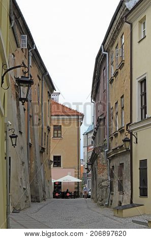 Street In The Old Town Of Lublin, Poland