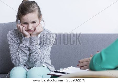 Introverted Teenage Girl With Depression