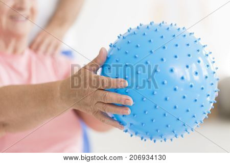 Blue Spiked Massage Ball