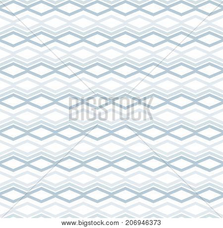 Gray abstract pattern with rhombs on white