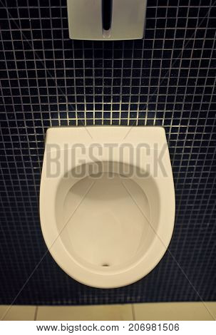 Men toilet for men, pissoir on wall