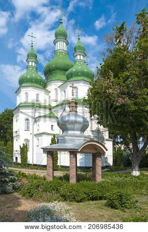 Trinity Cathedral (17th century). Gustynsky Monastery in Chernihiv region. Ukraine