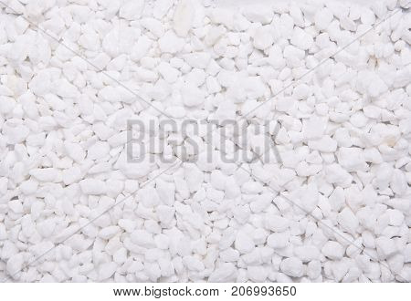 Many White marble pieces close up shot