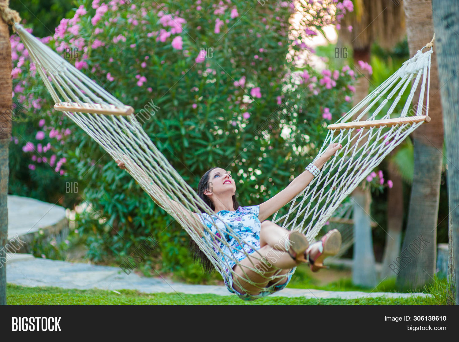 Girl Swinging Hammock Image & Photo (Free Trial) Bigstock
