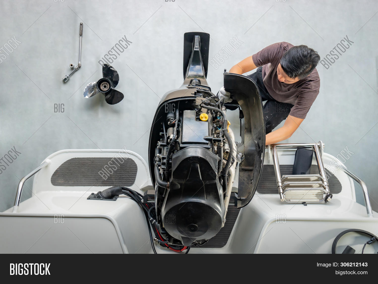 Repairing Engines On Image & Photo (Free Trial) Bigstock