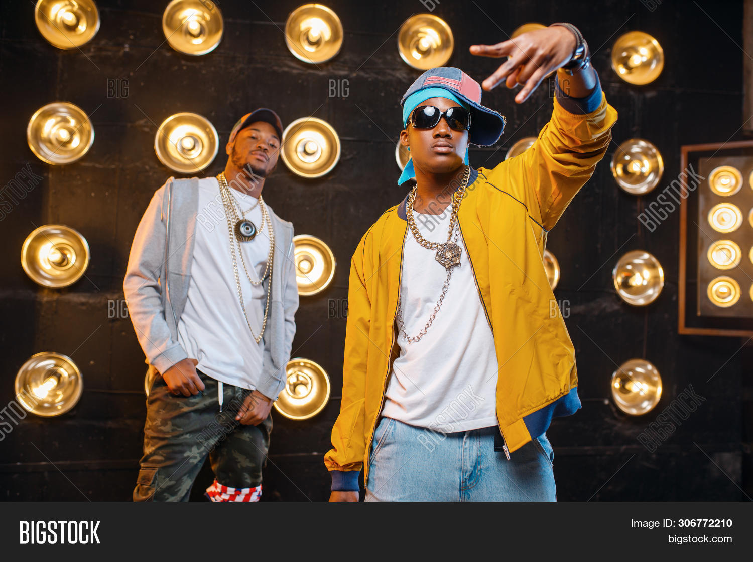 Tro Rappers Two Black Rappers Caps Image & Photo (Free Trial) | Bigstock