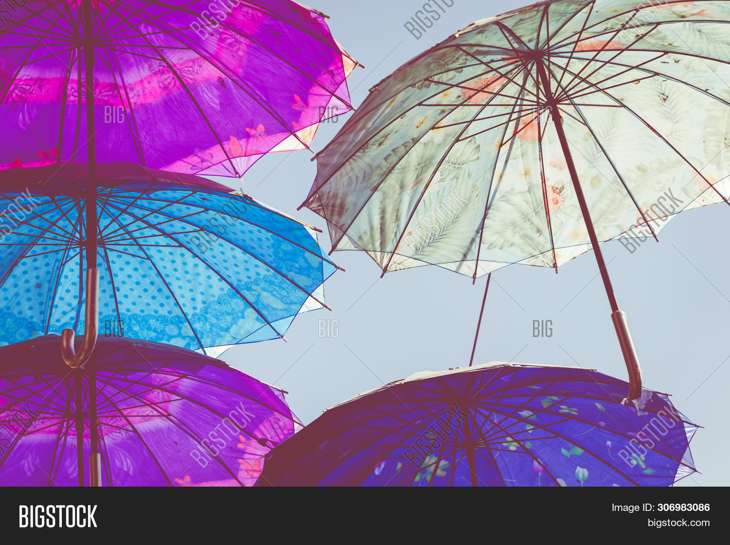 Colorful Umbrellas Image & Photo (Free Trial) | Bigstock