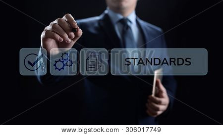 Standards Quality Assurance Control Standardisation And Certification Concept.