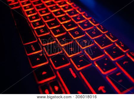 Laptop Red Backlight Luminous Keyboard Computer Technology