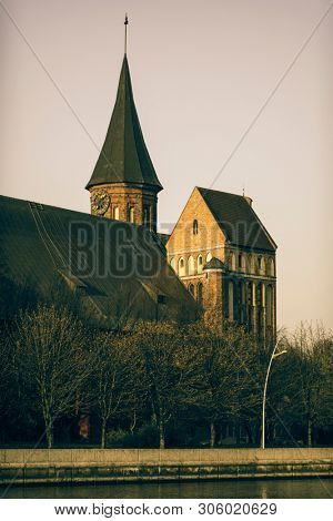 Cathedral of Koenigsberg on the Kneiphof Island, Kaliningrad, It Is The Most Significant Preserved Building of the Former City of KÃ¶nigsberg, Which Was Largely Destroyed in World War II