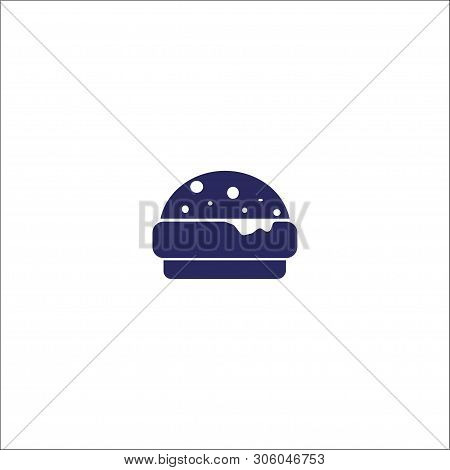 Cheseburger Icon Isolated Sign Symbol. Flat Vector Illustration.