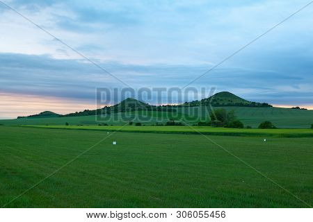 Scenery In Central Bohemian Highlands, Czech Republic. Central Bohemian Uplands  Is A Mountain Range