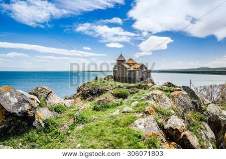 Hayravank Monastery On Coast Of Sevan Lake In Armenia