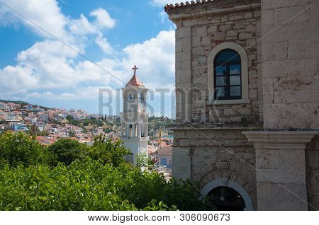 Orthodox Church On Samos Island In Greece