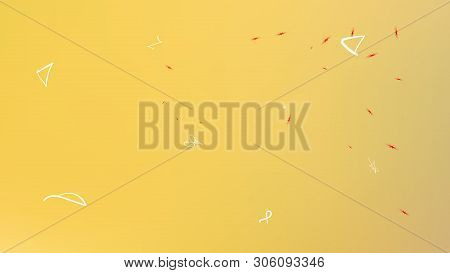 Clean Space Fantasy. Background Texture, Smoot. Elementary Colorific Illustration.  Yellow Colored B