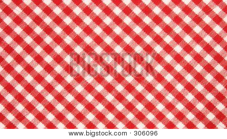 Patrón de tela de red rojo y blanco