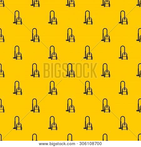 Vacuum Cleaner Pattern Seamless Vector Repeat Geometric Yellow For Any Design