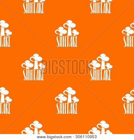 Shiitake Pattern Vector Orange For Any Web Design Best