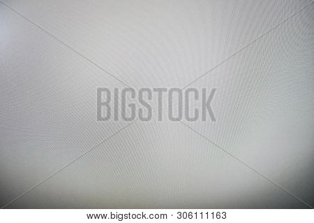 Black And White Glay Gradients For Creative Project. Taken From White Led Monitor Tv Screen Close Up