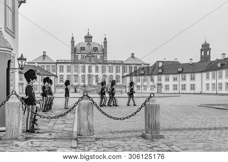 Fredensborg, Denmark - May 18, 2019: Fredensborg Palace Is A Palace Located On The Eastern Shore Of 