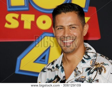 Jay Hernandez at the World premiere of 'Toy Story 4' held at the El Capitan Theater in Hollywood, USA on June 11, 2019.