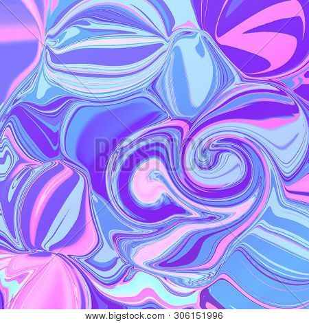 Digital Art. Abstract Colorful Fluid Art Background.