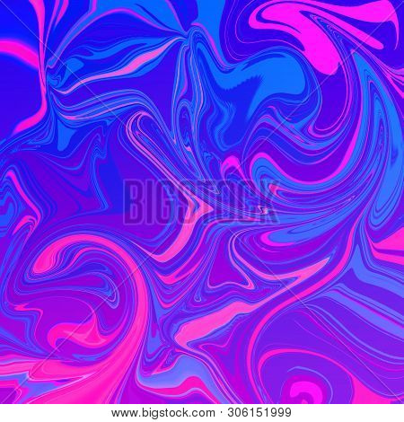 Digital Art. Abstract Colorful Fluid Art Background.