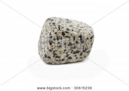 Minerale Diorite su sfondo bianco