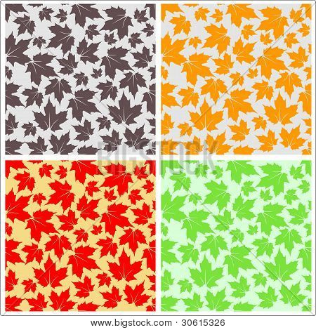 Padrão de folha de bordo sem costura