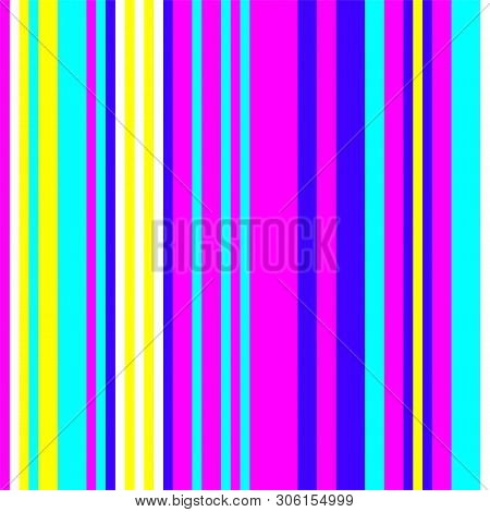 Multicolored Vertical Lines Pattern/ Seamless Vector Abstract Background