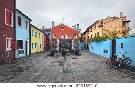 Colorfull Patio In The Centre Of Caorle