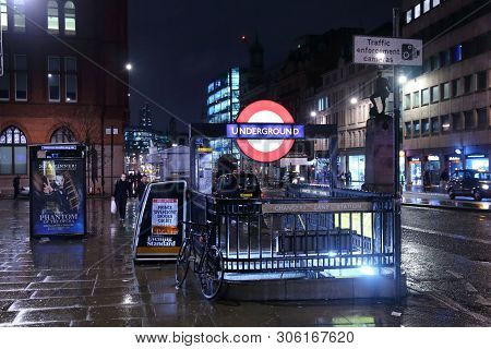 London, Uk - April 22, 2016: Chancery Lane Underground Station In London. London Underground Annual 