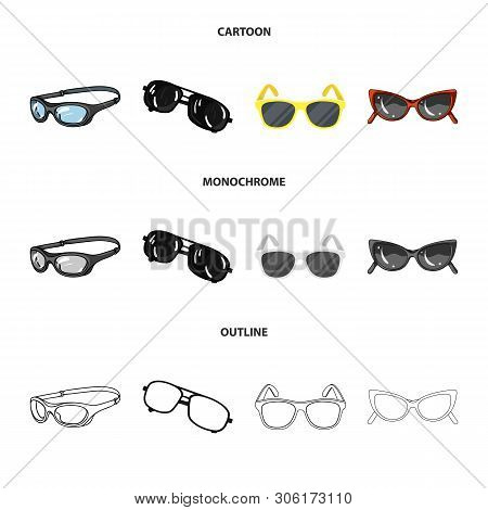 Vector Illustration Of Summer And Beach Symbol. Collection Of Summer And Fashion Vector Icon For Sto