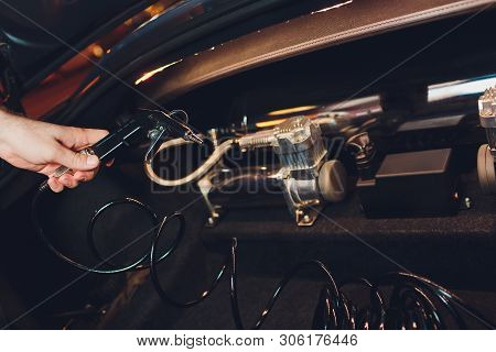 Handmade Nitrous Oxide Engine In Car Trunk.
