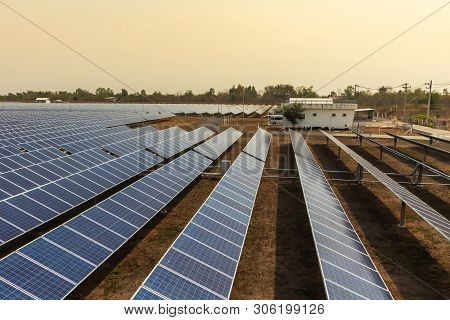 Solar Panel, Alternative Electricity Source, Concept Of Sustainable Resources, And This Is A New Sys