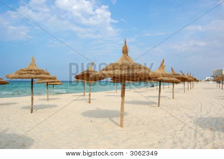 Plaża w mieście Suss