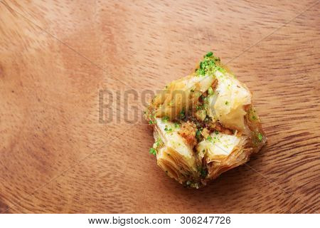 Traditional Sweet Oriental Dessert, Oriental Sweets Close-up, Baklava